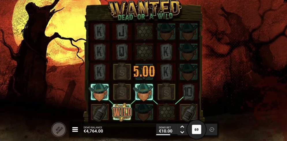 Wanted Dead Or A Wild Slot